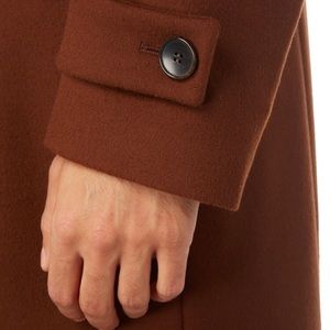 Hugo Boss wool/cashmere overcoat - Tobacco
